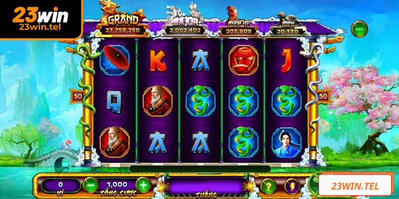 Thanh Xà Bạch Xà 23WIN Hành Trình Săn Jackpot Huyền Bí 2 Hiệu ứng nổ hũ khi trúng thưởng mang tới cảm giác phấn kích